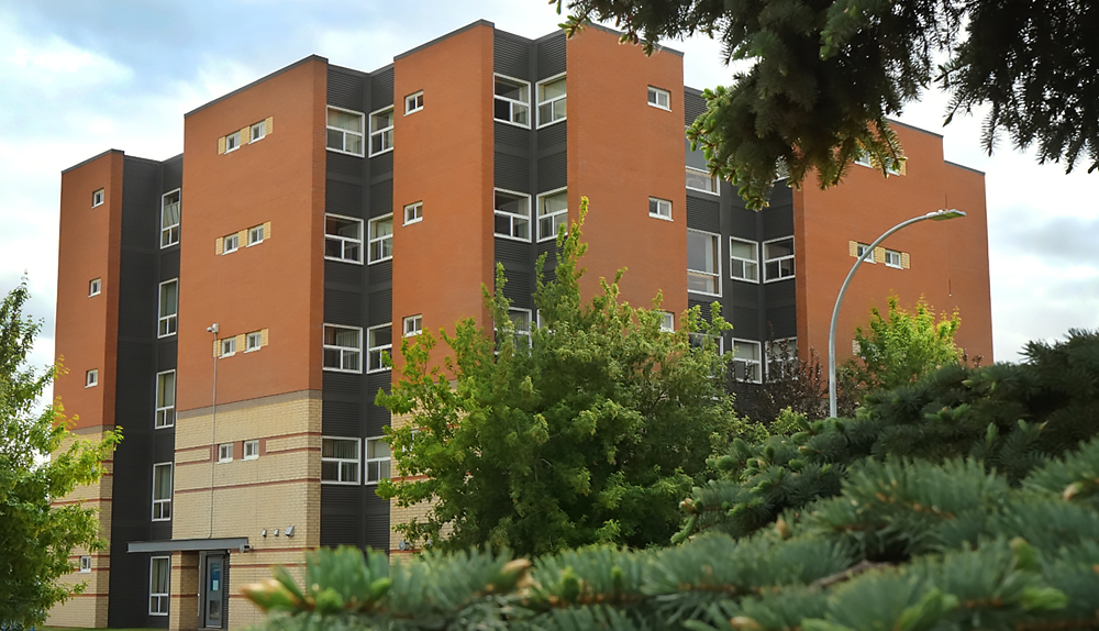 The King's University 5 story apartment building.