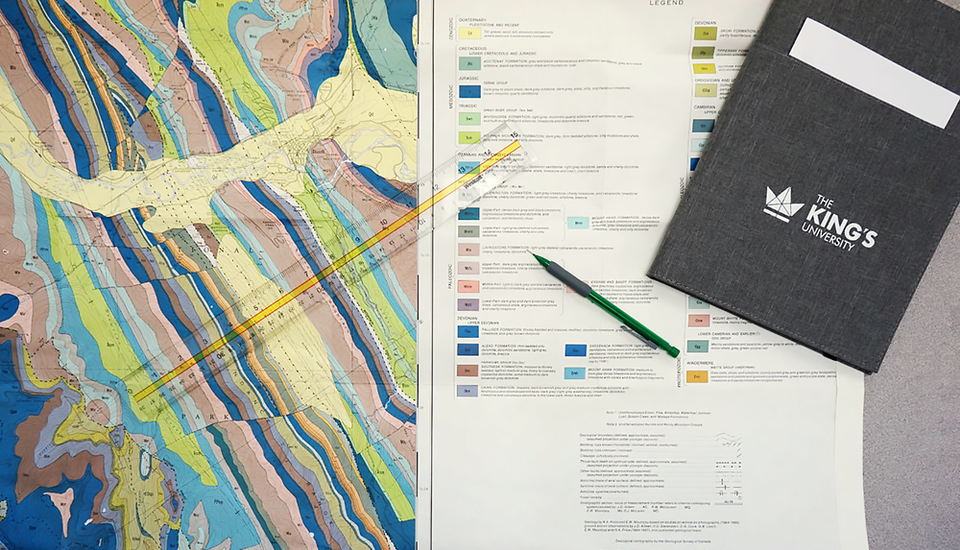 Colorful geographical map and legend.