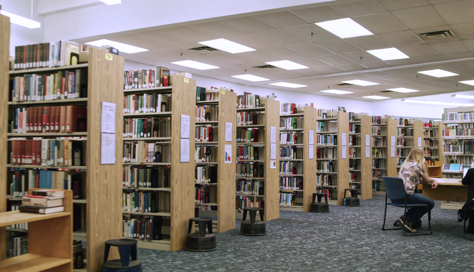 Library main stacks