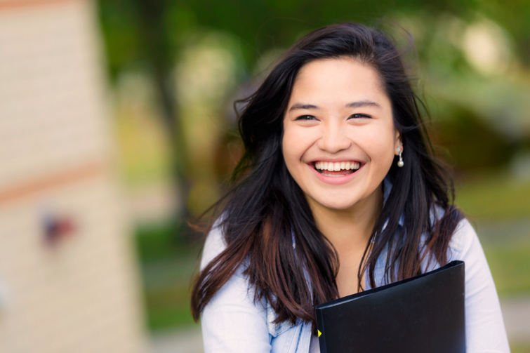 International students hanging out