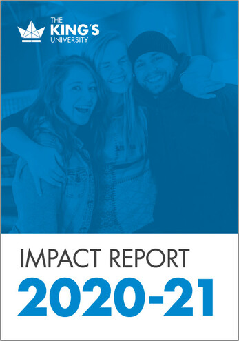 Learn about upcoming King's events and latest news with the 2019 Impact Report.