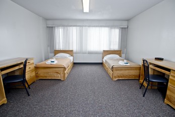 Stay in one of 56 tower rooms at King's which include a bathroom.