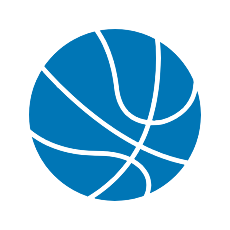 Clip art of a basketball for Sports Summer Camps at King's