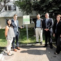 Electric Vehicle Charging Station Installed on Campus