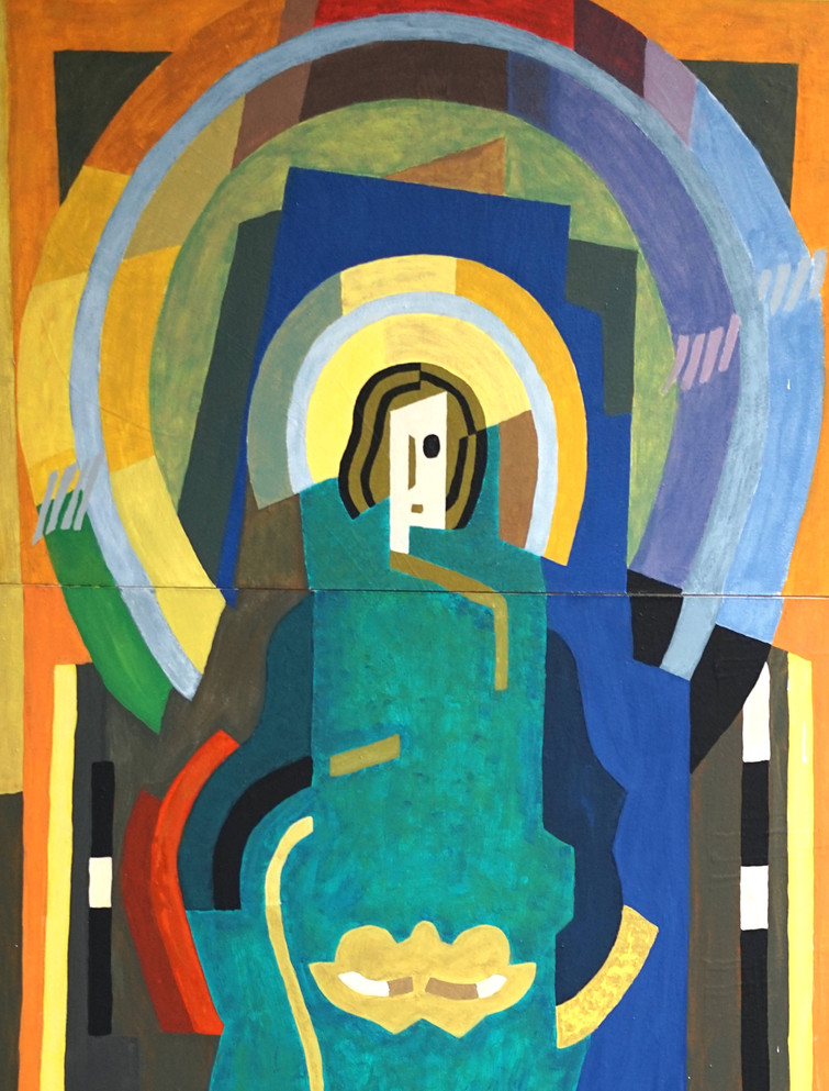 "Figure in Glory" in the style of Albert Gleizes