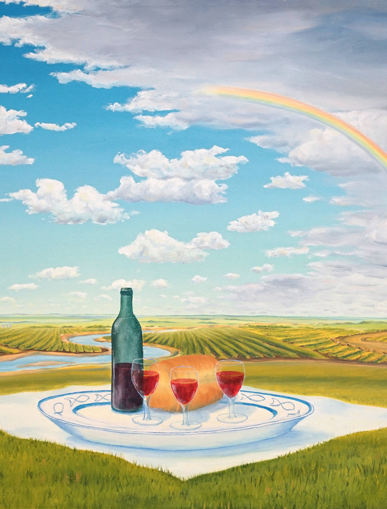 God's Picnic by Edmonton Artist, Jim Visser