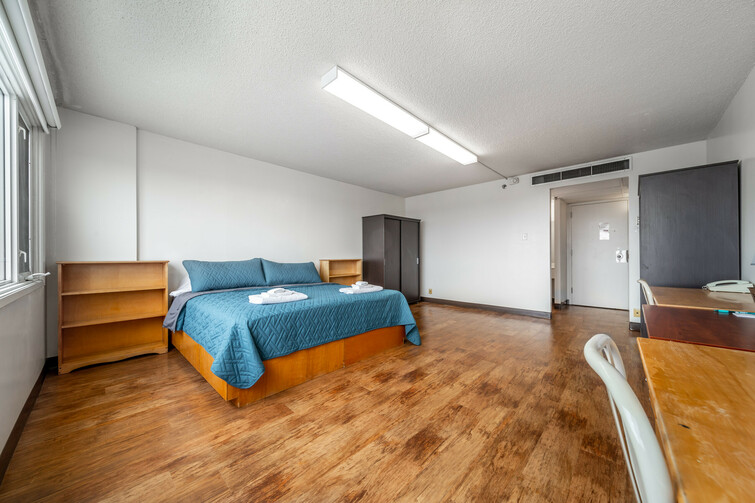 Stay in one of 56 tower rooms at King's which include a bathroom.
