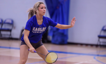 Ledda readies for an incoming shot at the championships
