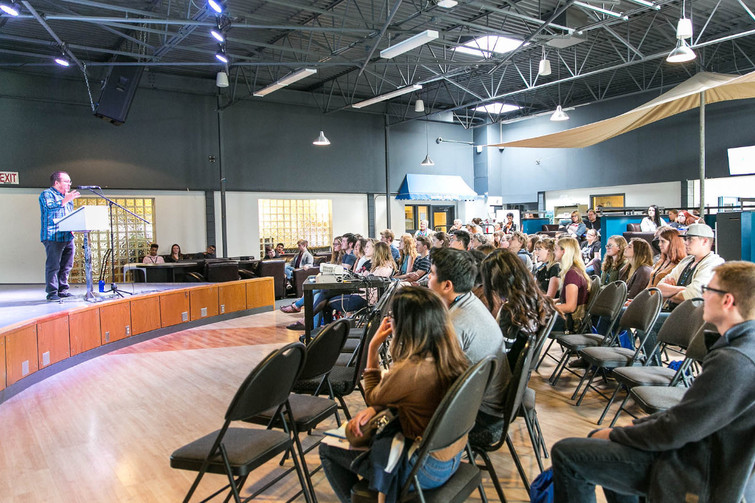 Students at Student Association Event