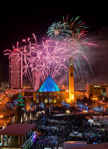 Fireworks in Edmonton