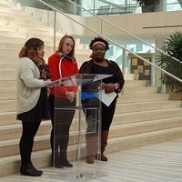 King’s students participate in Edmonton City Hall racism awareness event