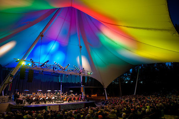 Festival Stage at Night