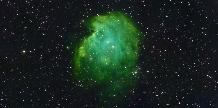 The Monkey Head Nebula is an emission nebula in the Orion star-forming region of the sky.