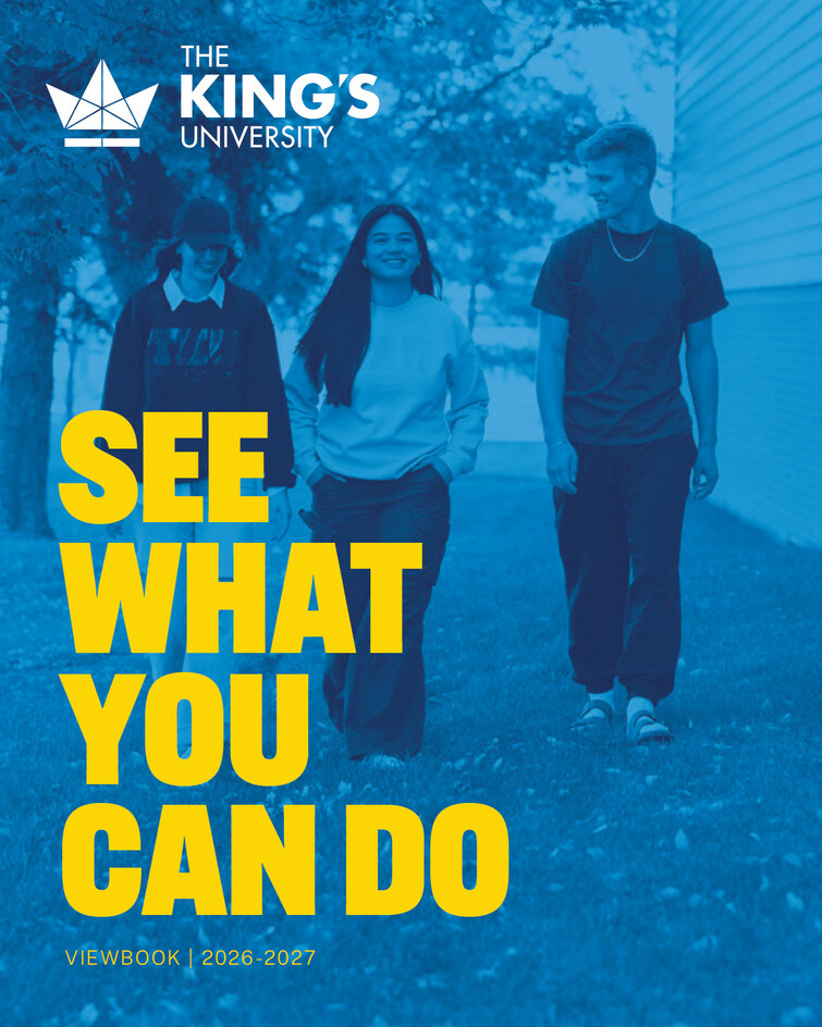 Learn about the academics, athletics, extra-curricular opportunities, and student life that The King's University has to offer.